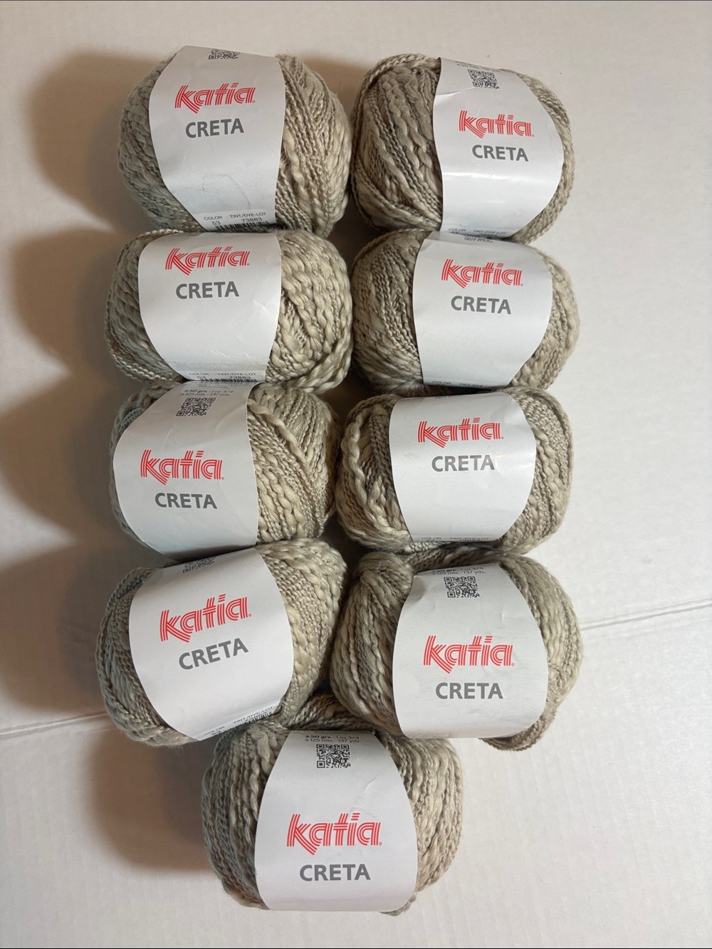Katia Creta Yarn Skeins - Neutral Beige